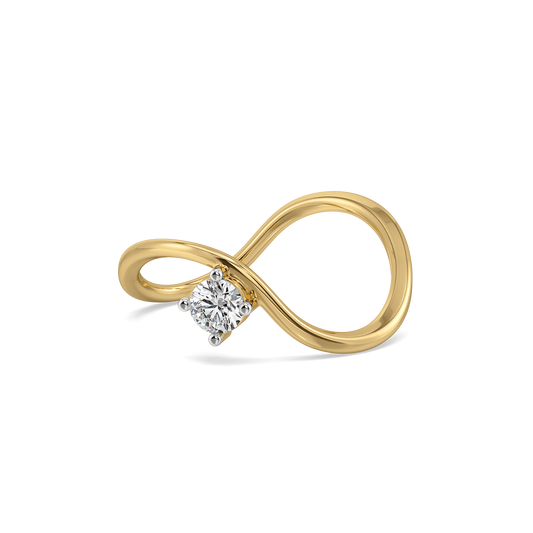 Celeste Dew Solitaire - Pure Gold Lab Diamond Fashion Ring