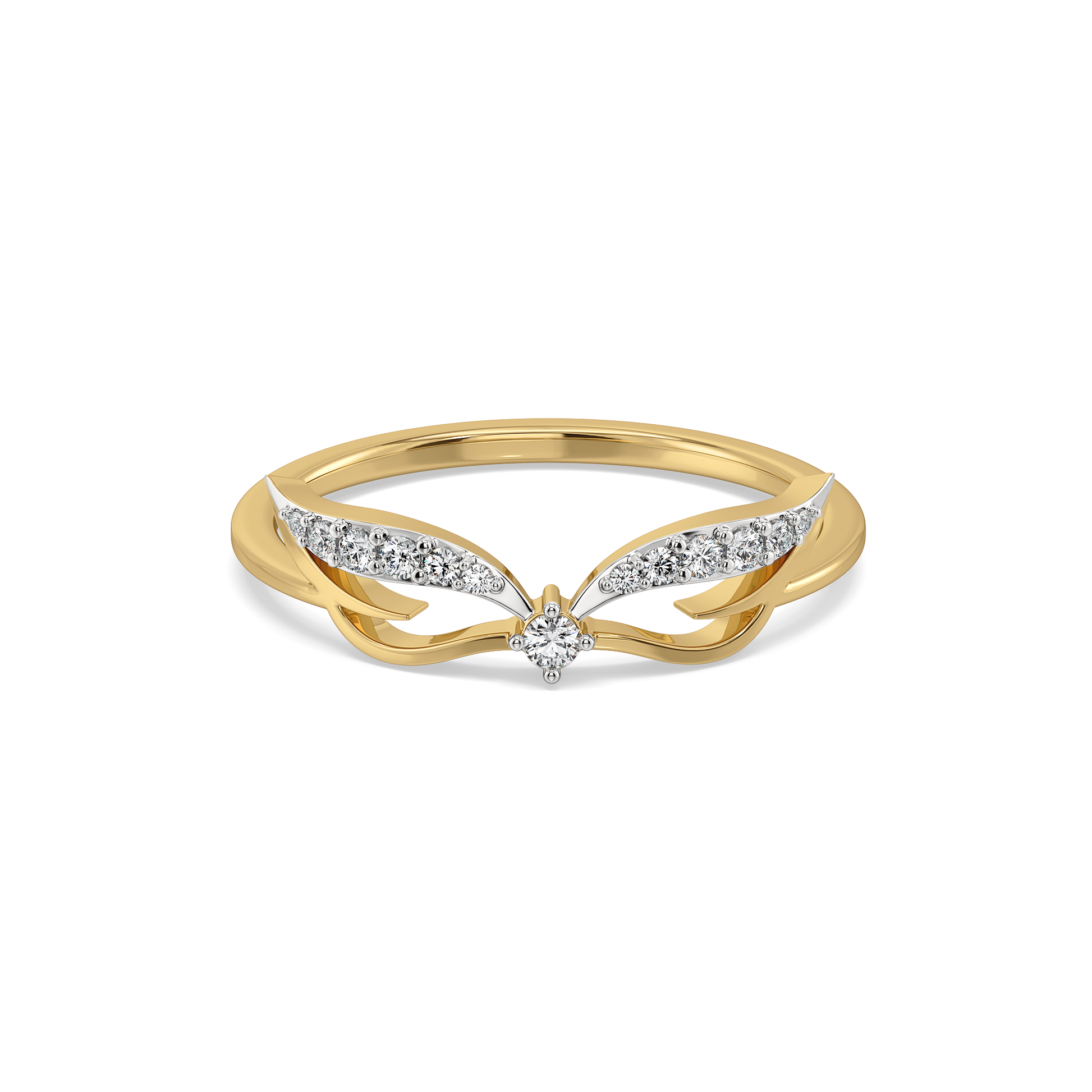 Featherlight Grace - Pure Gold Lab Diamond Fashion Ring