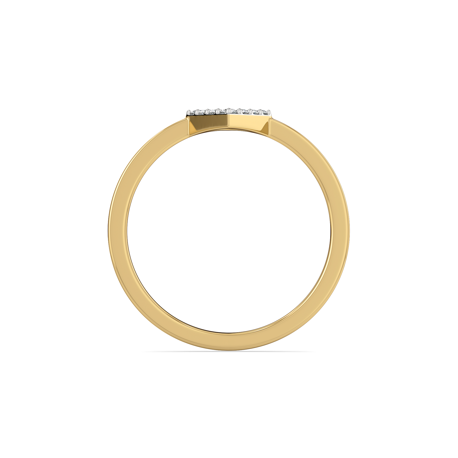 Crystal Line - Pure Gold Lab Diamond Ring