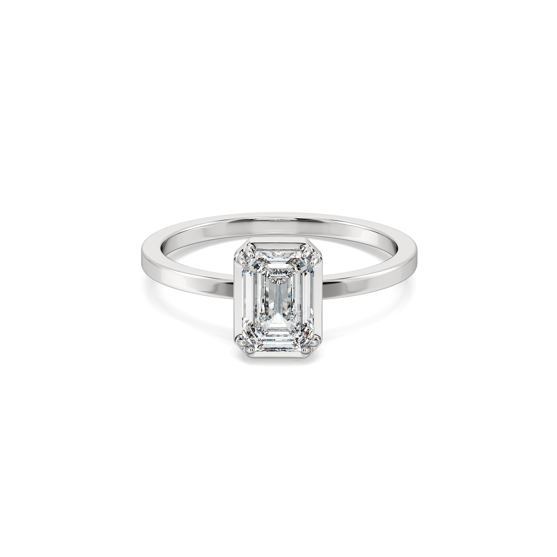 Echo of Emerald - Pure Gold Lab Diamond Ring