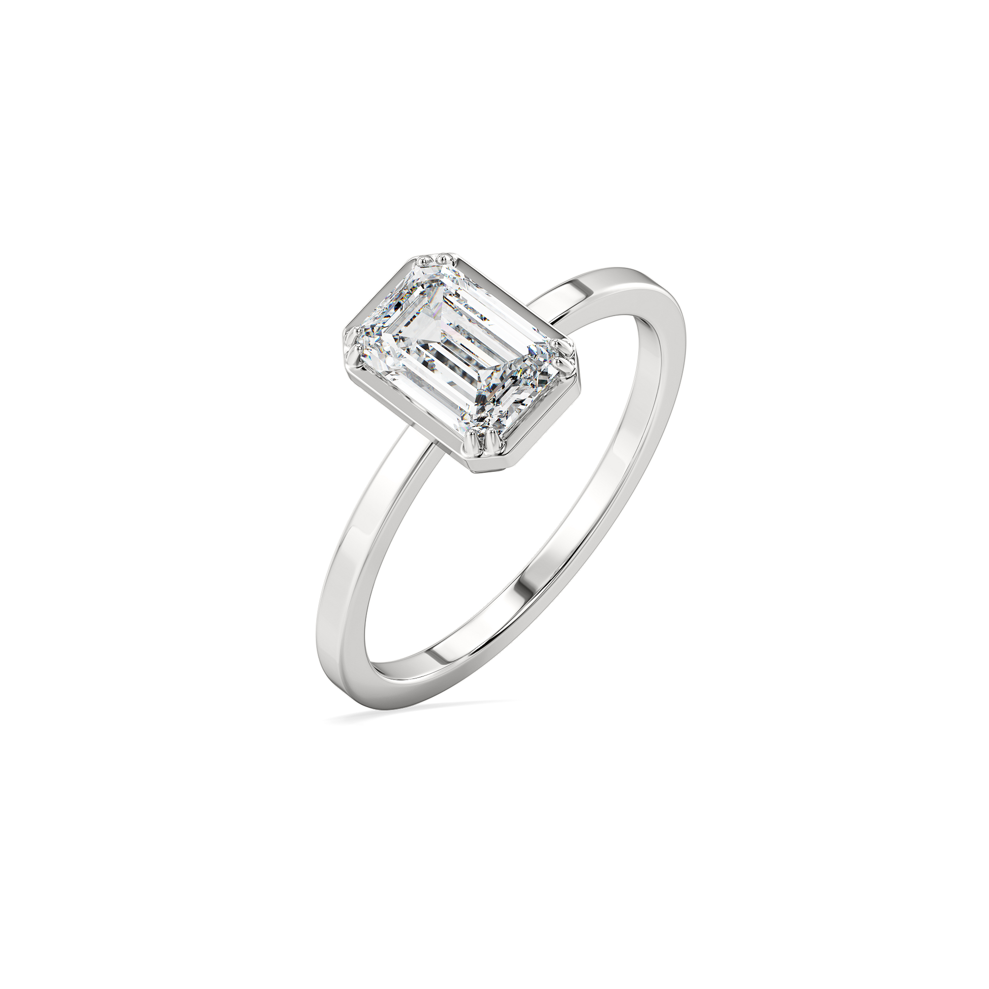 Echo of Emerald - Pure Gold Lab Diamond Ring