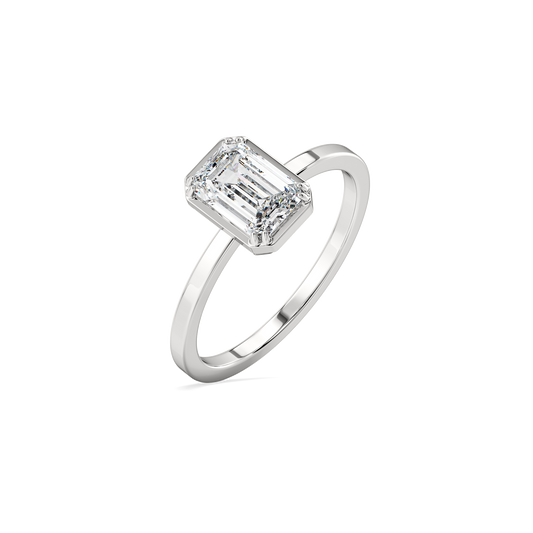 Echo of Emerald - Pure Gold Lab Diamond Ring