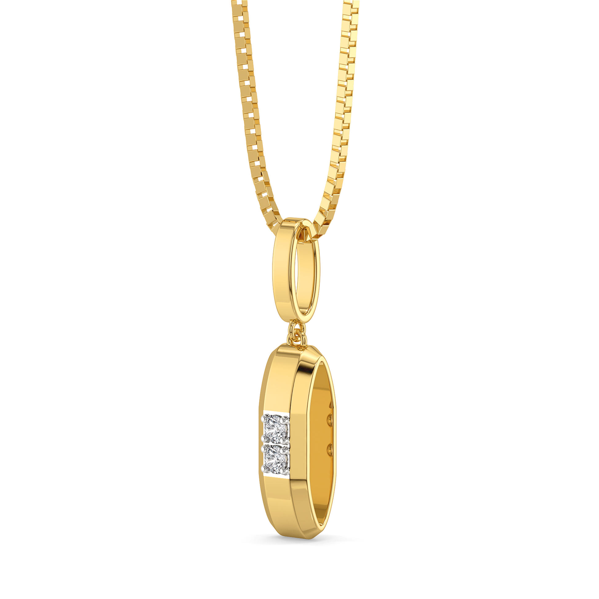Masculine Edge - Lab Diamond Men's Pendant