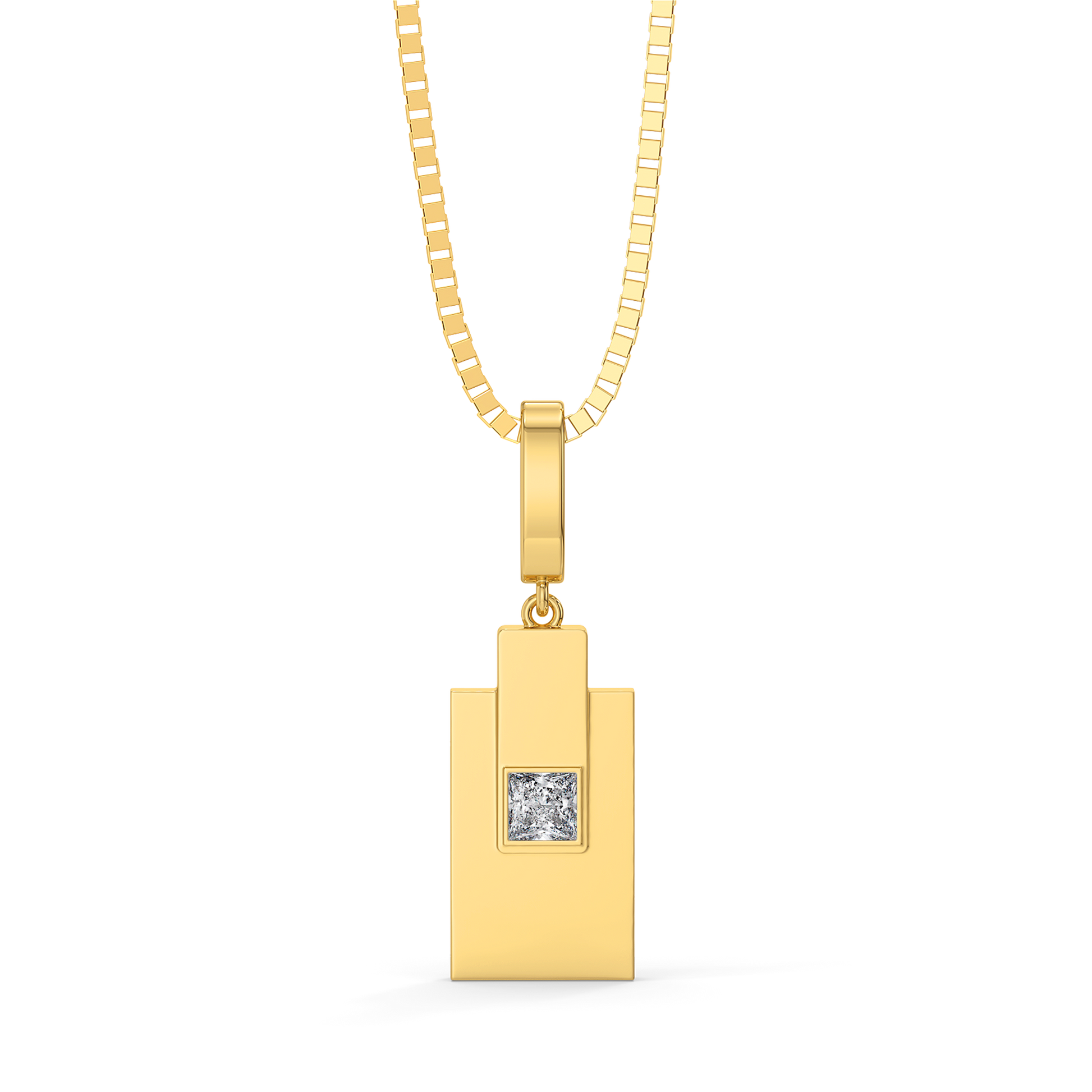 Built in Layers - Lab Diamond Men's Pendant
