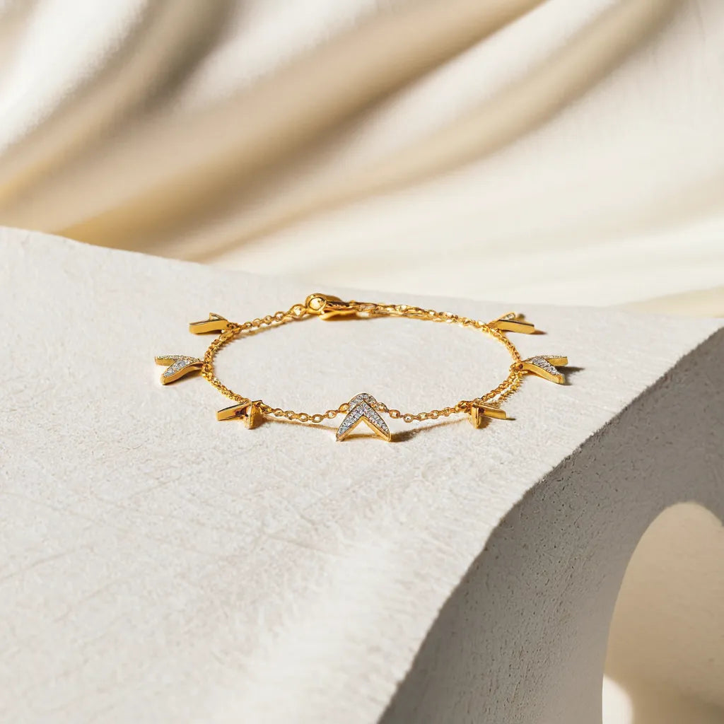 Ocean’s Treasure - Lab Diamond Charm Bracelet