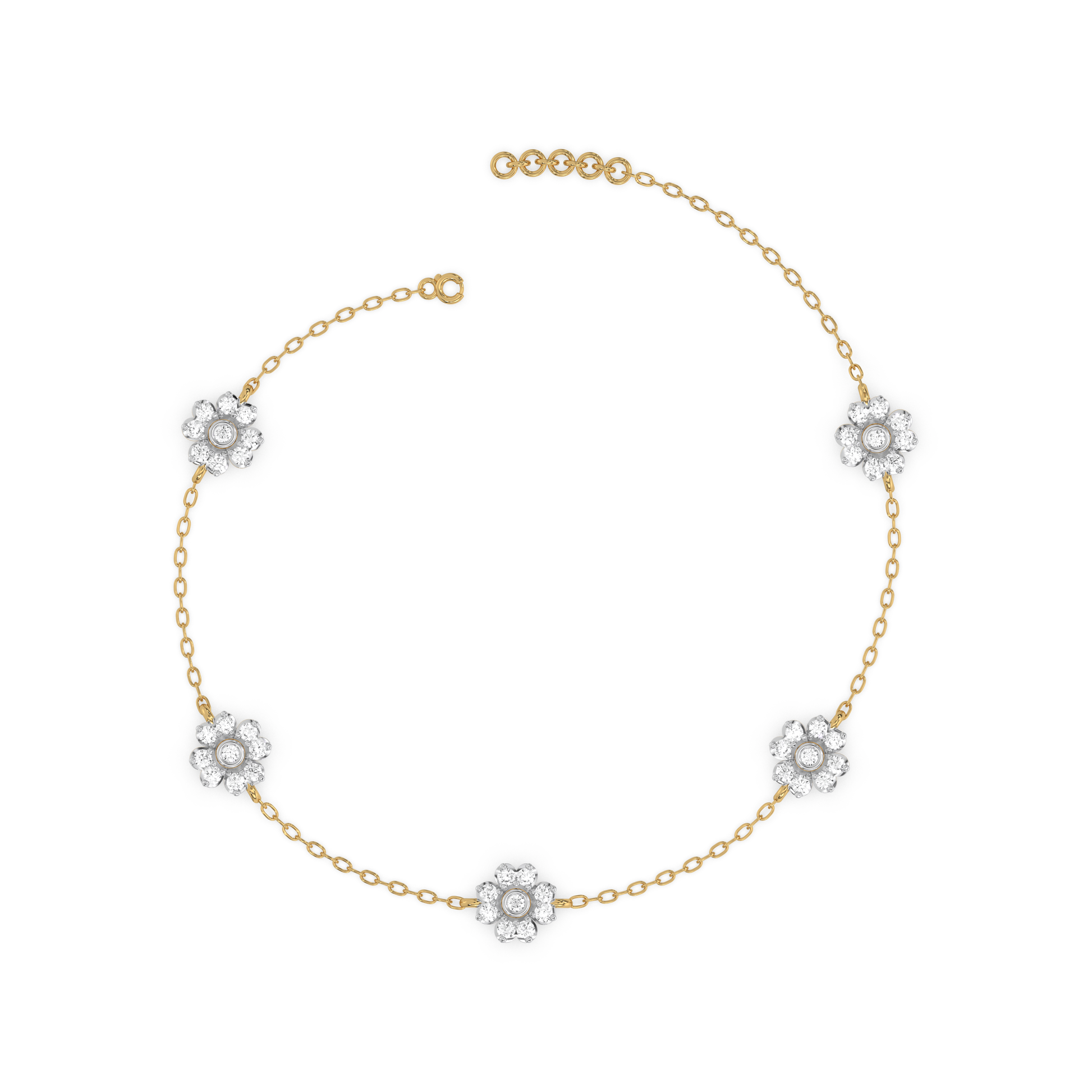 Eternal Bloom - Lab Diamond Station Bracelet