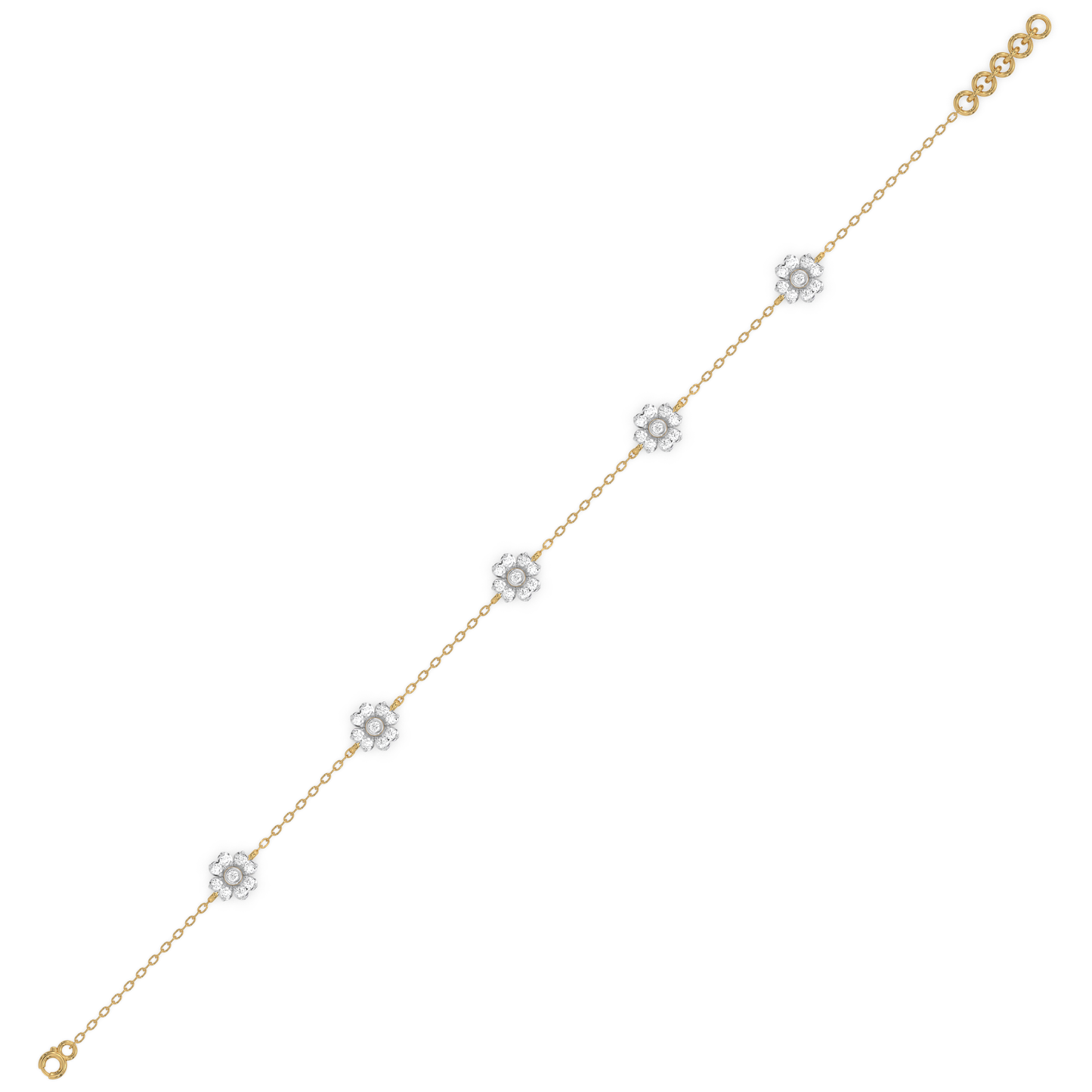 Eternal Bloom - Lab Diamond Station Bracelet