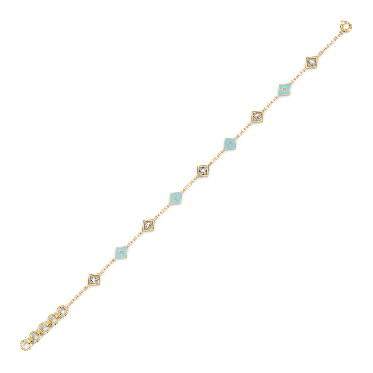Frosted Serenity - Lab Diamond Snowflakes Bracelet