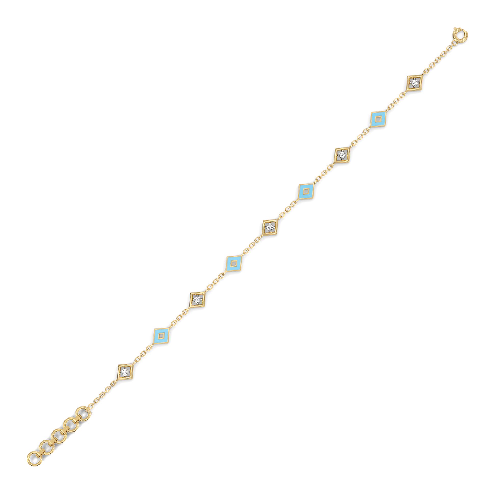 Frosted Serenity - Lab Diamond Snowflakes Bracelet