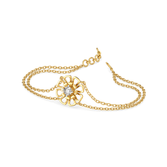 Golden Edge - Lab Diamond Solitaire Bracelet