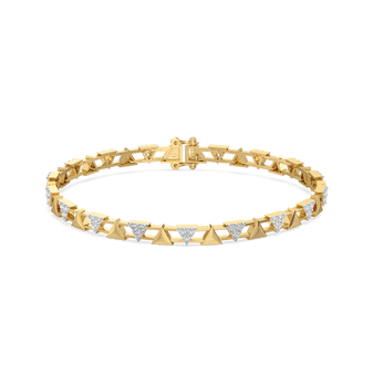 Edgy Elegance - Lab Diamond Tennis Bracelet