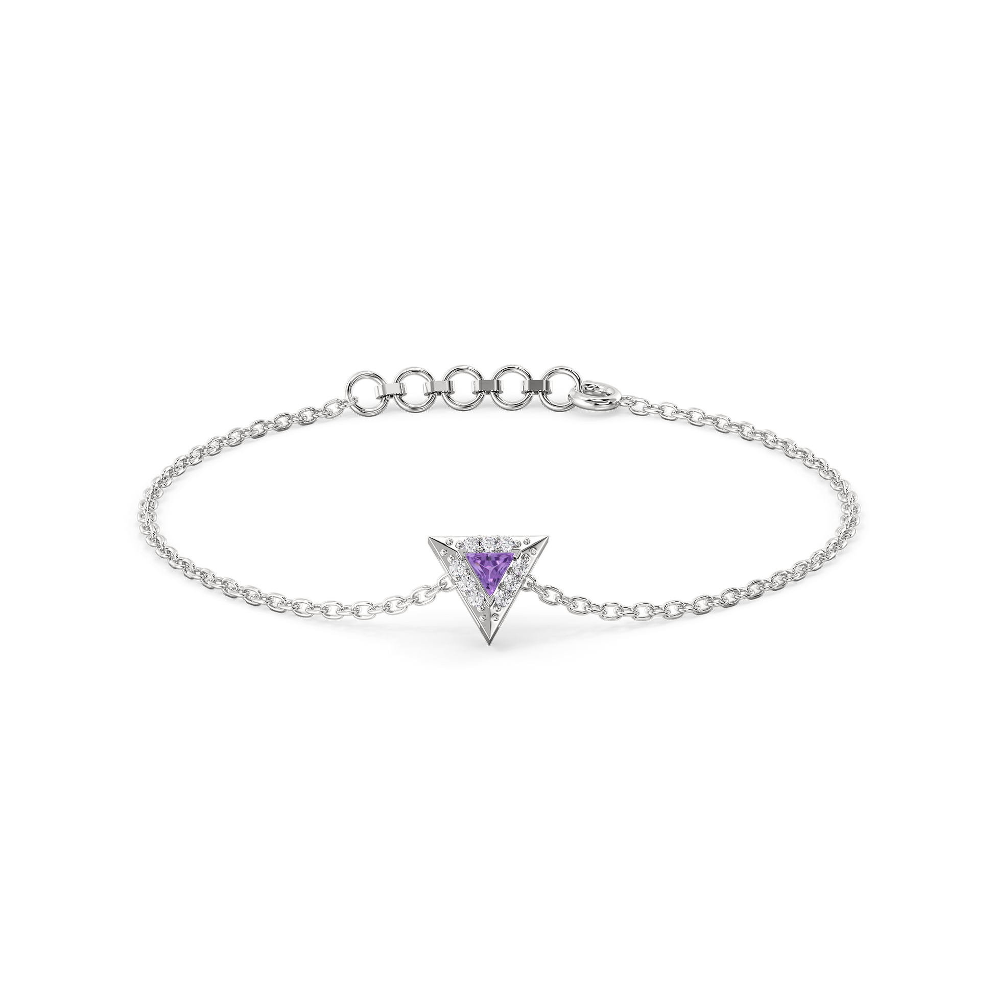 Ultra Violet Glow - Lab Diamond Bracelet