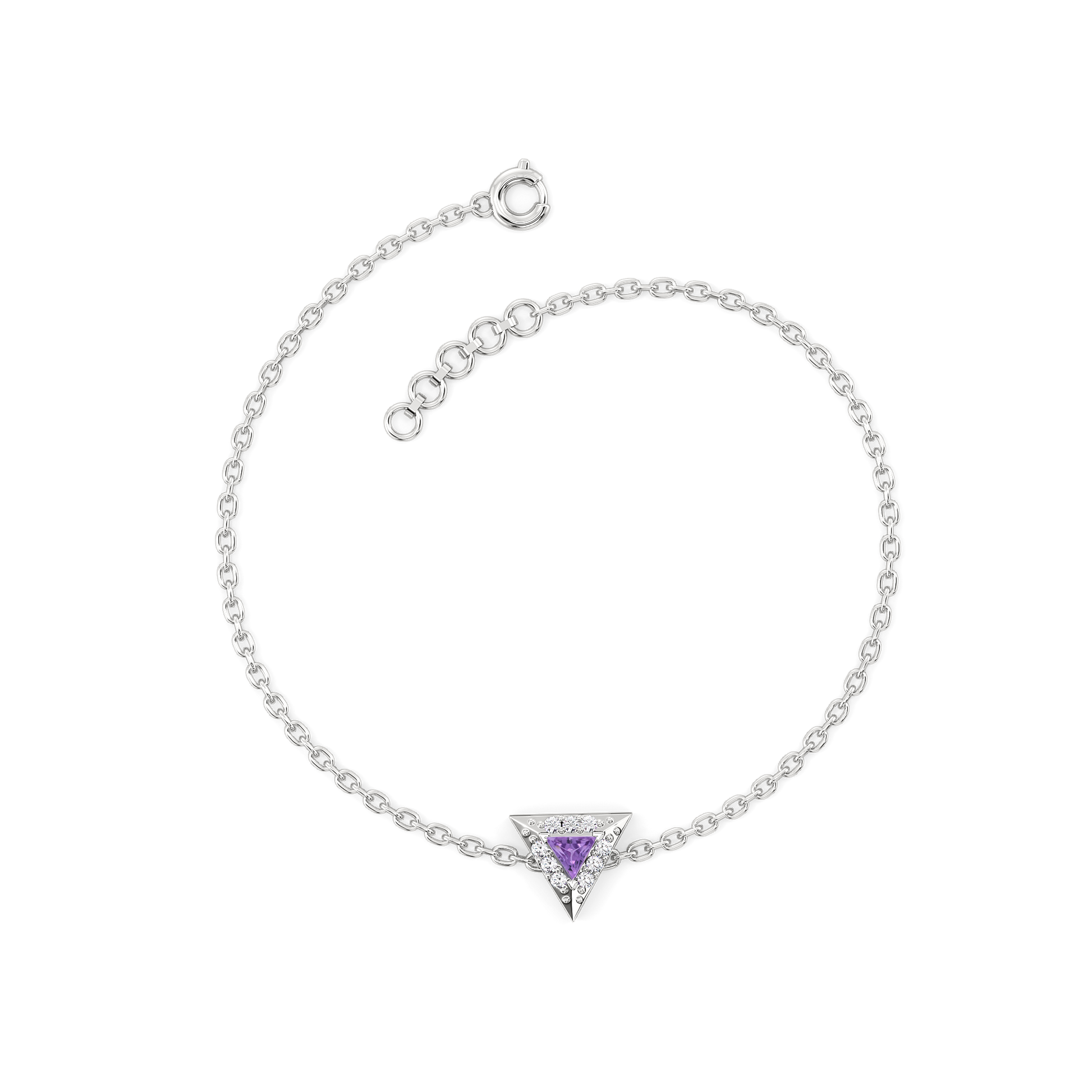 Ultra Violet Glow - Lab Diamond Bracelet