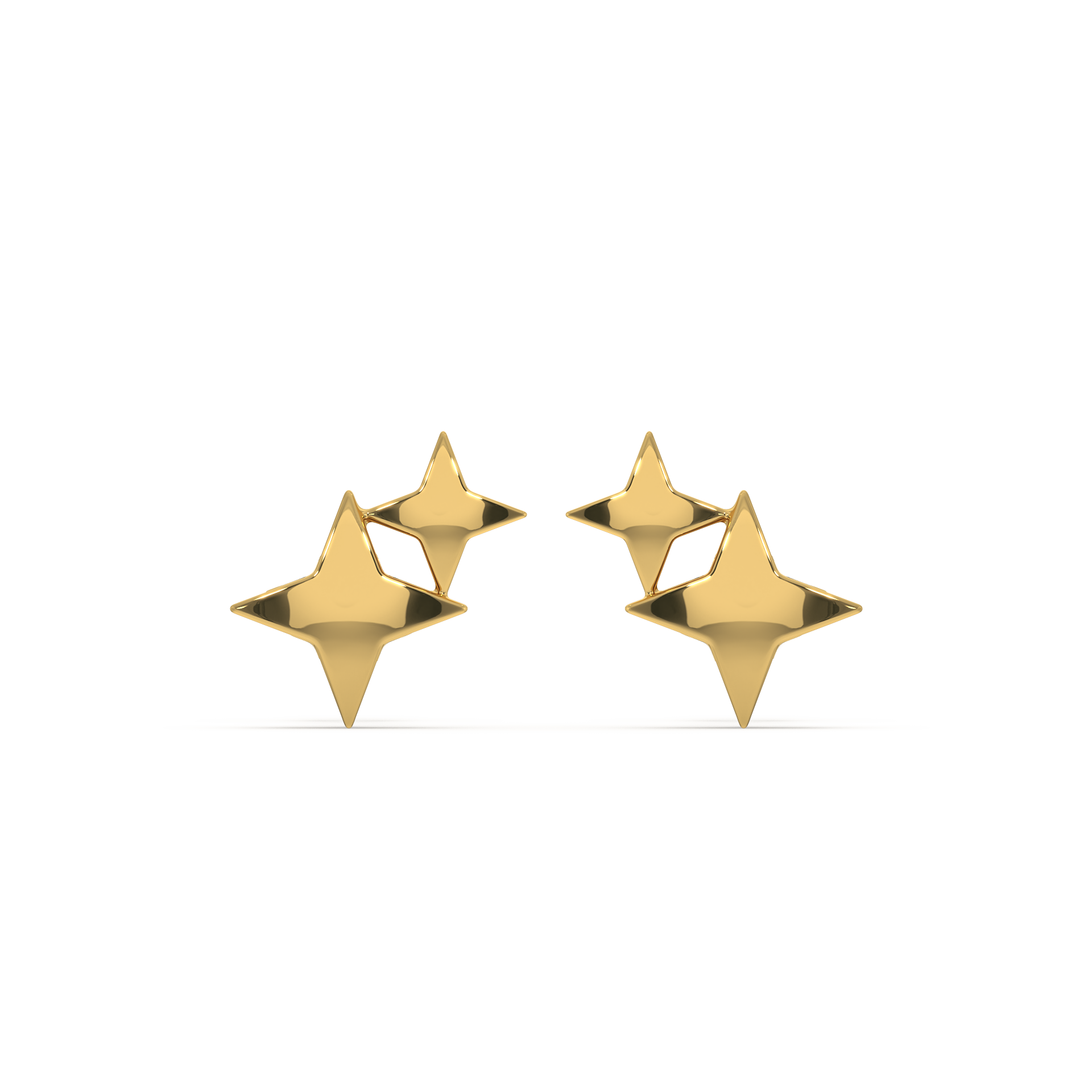 Twinkling Star - 18kt Gold Vermeil Stud Earrings