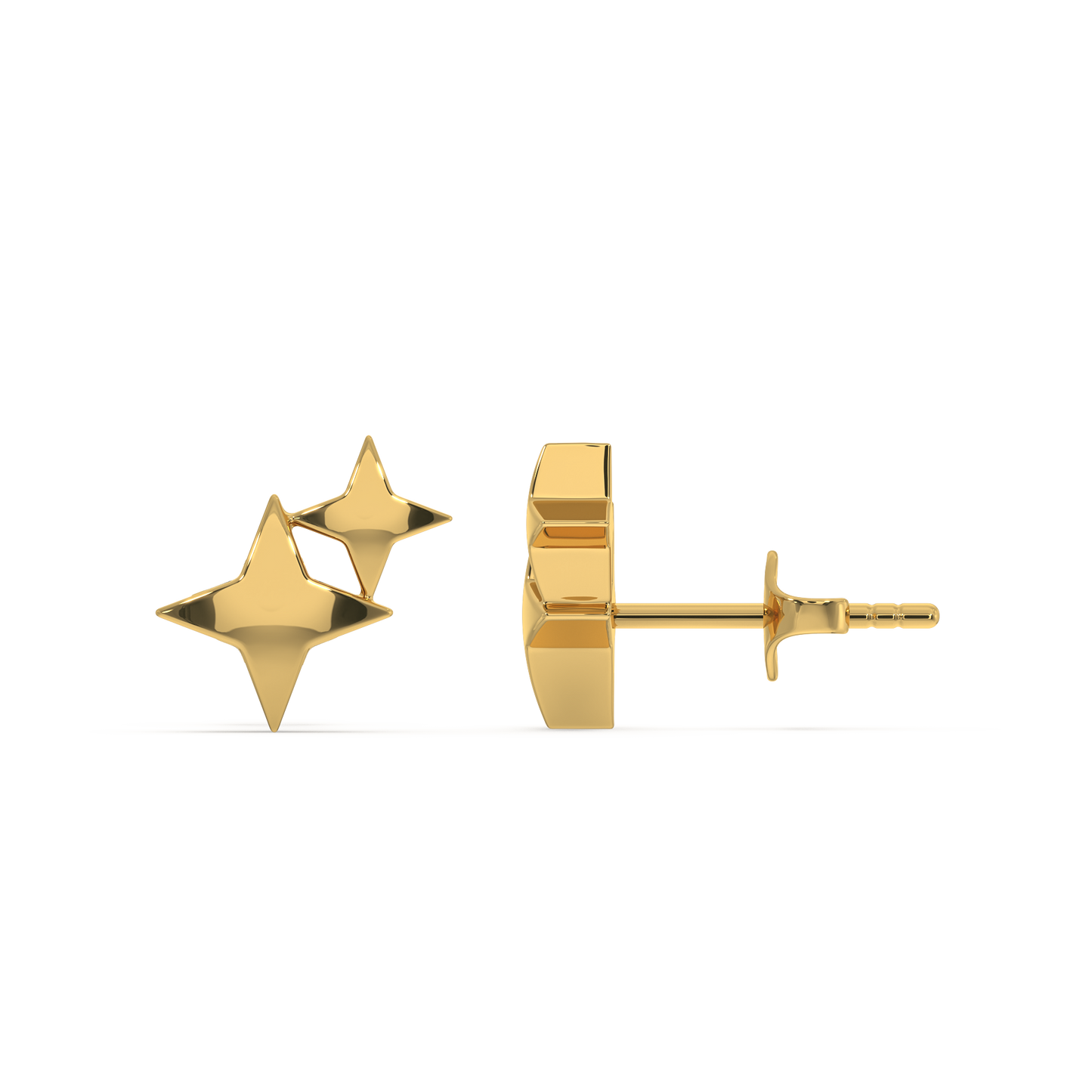 Twinkling Star - 18kt Gold Vermeil Stud Earrings
