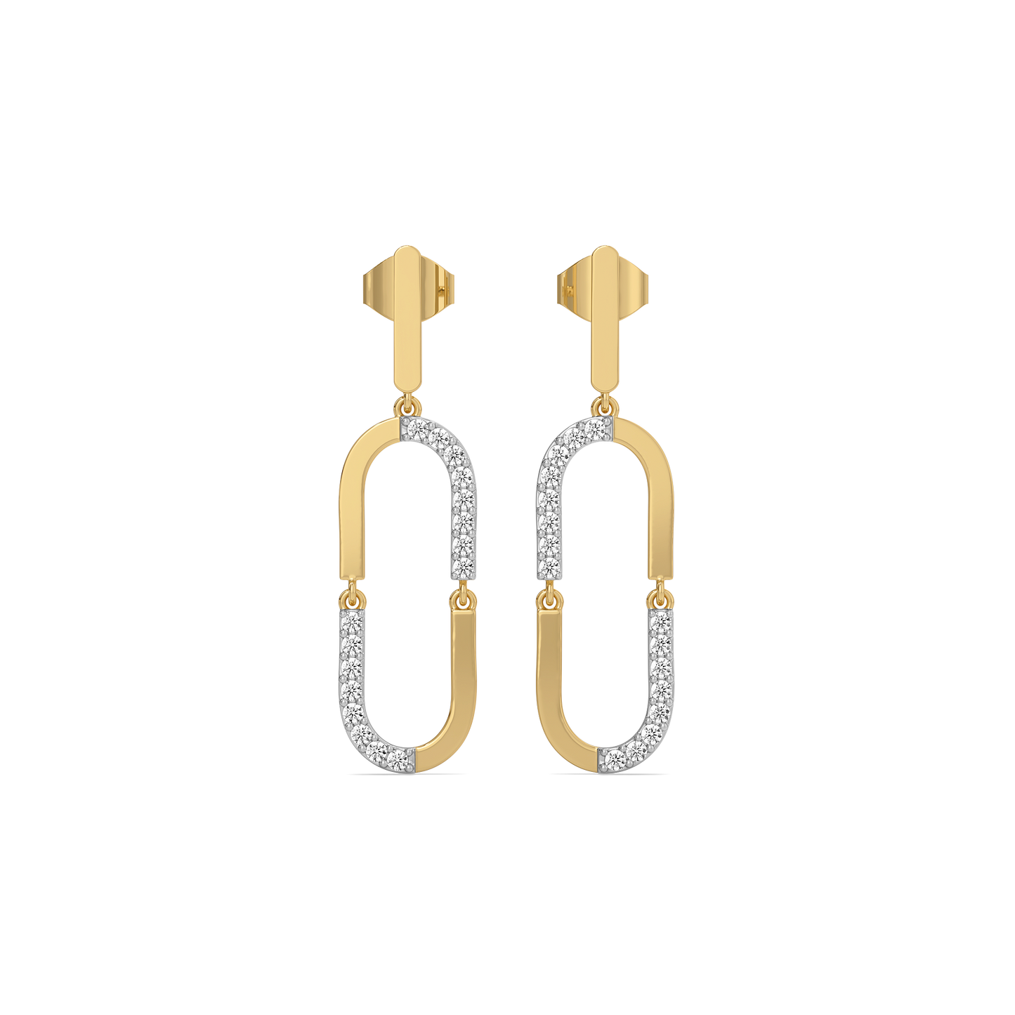 Lustre Loop - Lab Diamond Drop Earrings