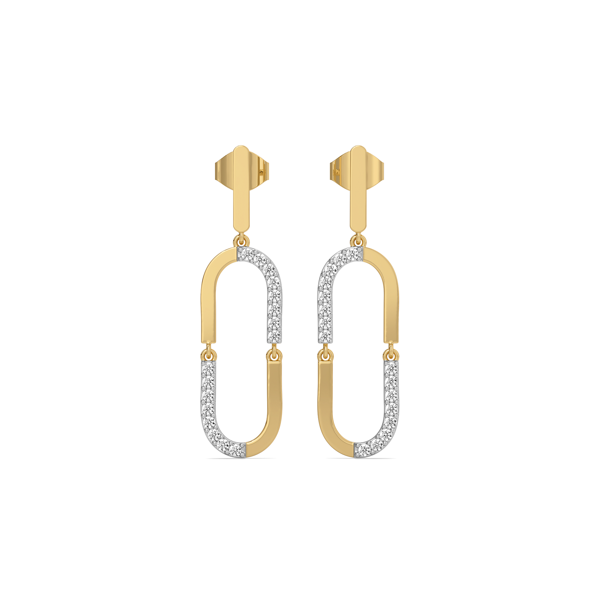 Lustre Loop - Lab Diamond Drop Earrings