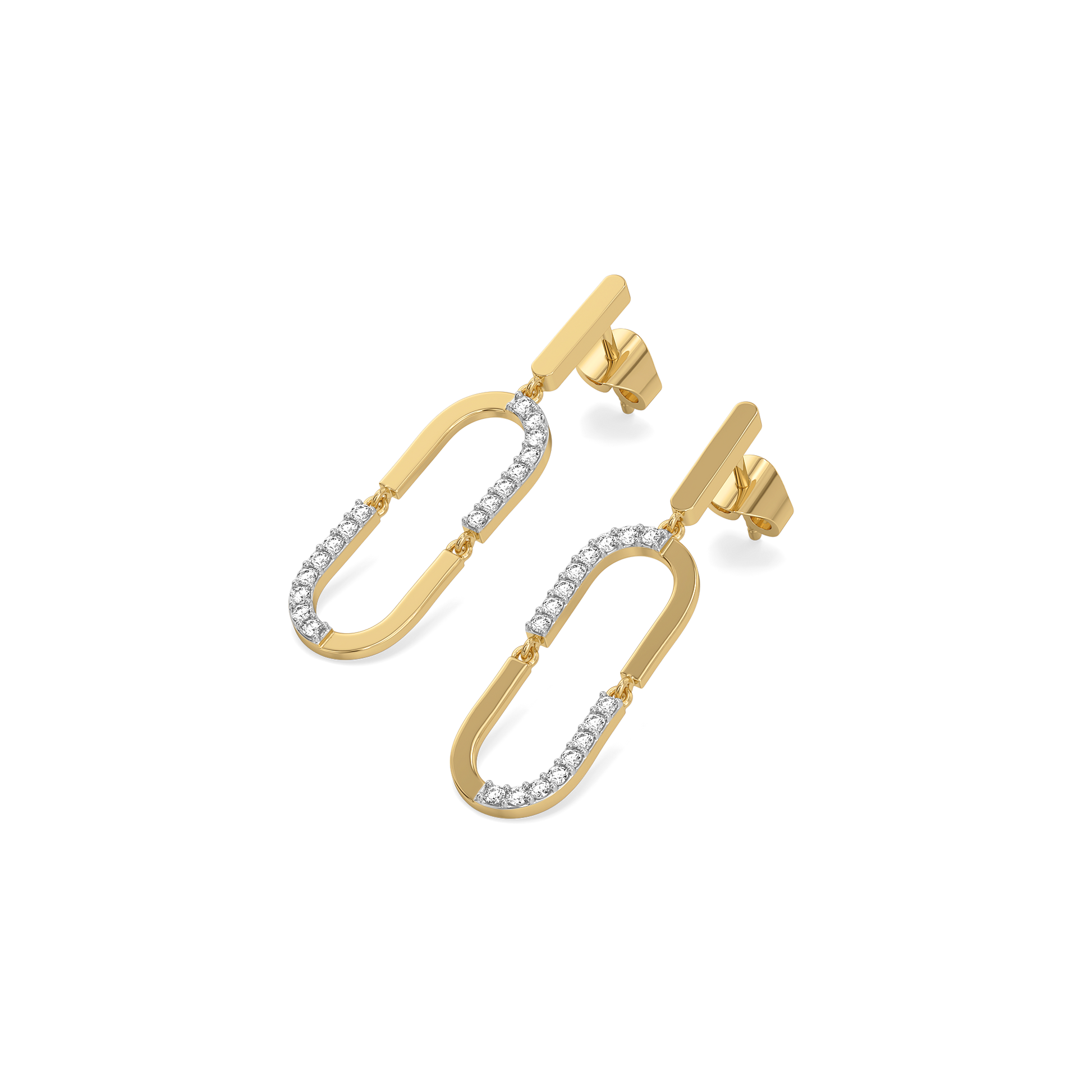Lustre Loop - Lab Diamond Drop Earrings