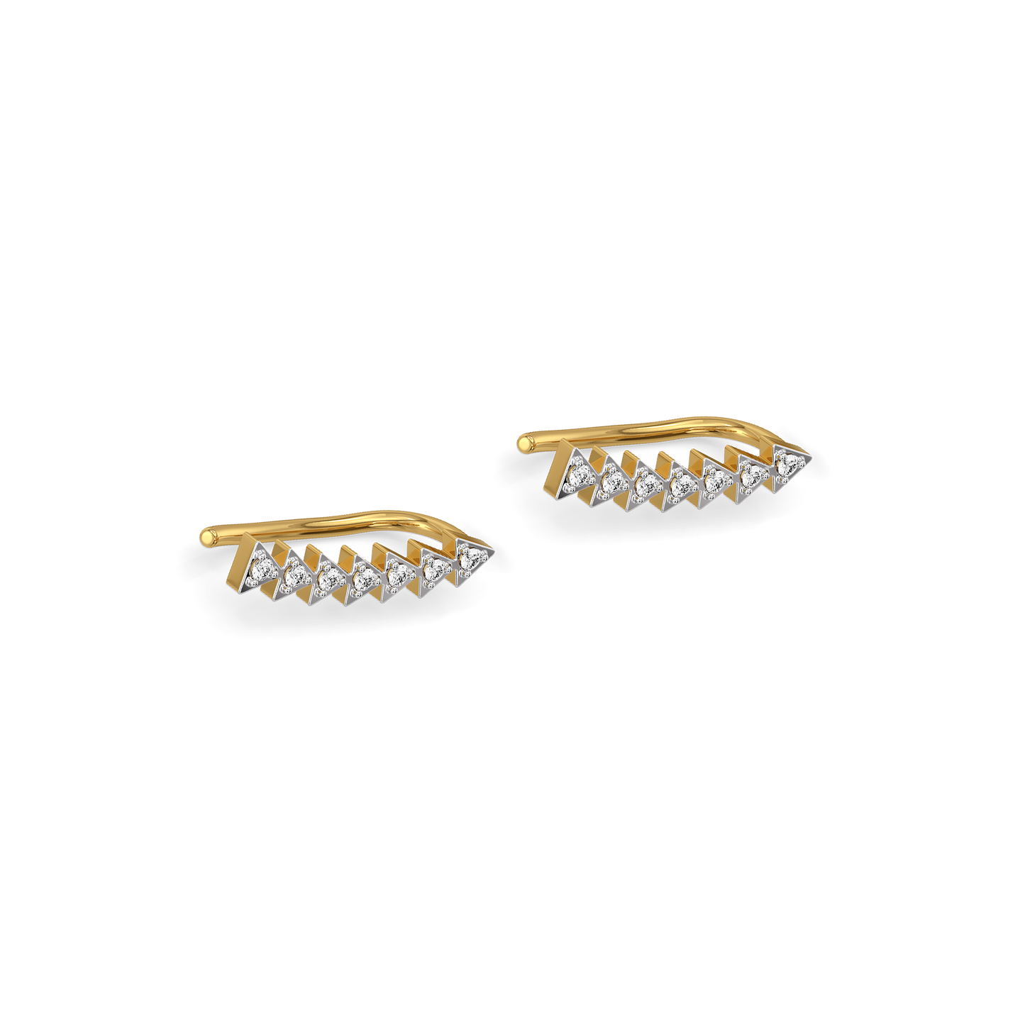 Prism Trail - Lab Diamond Ear Cuffs