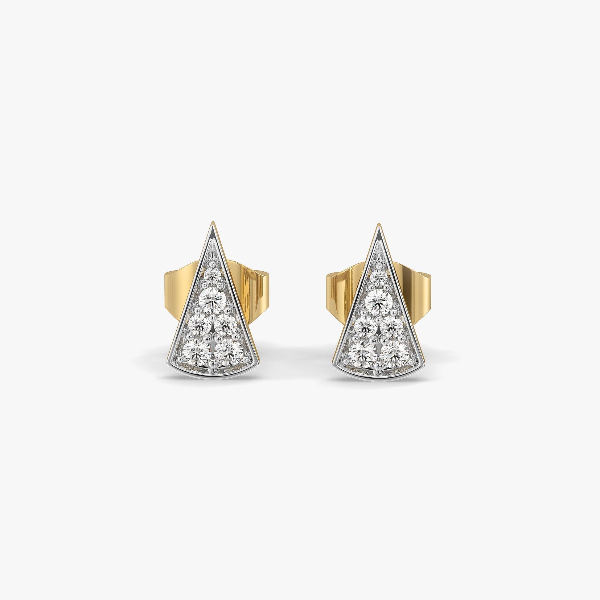 Edgy Elegance - Lab Diamond Stud Earrings