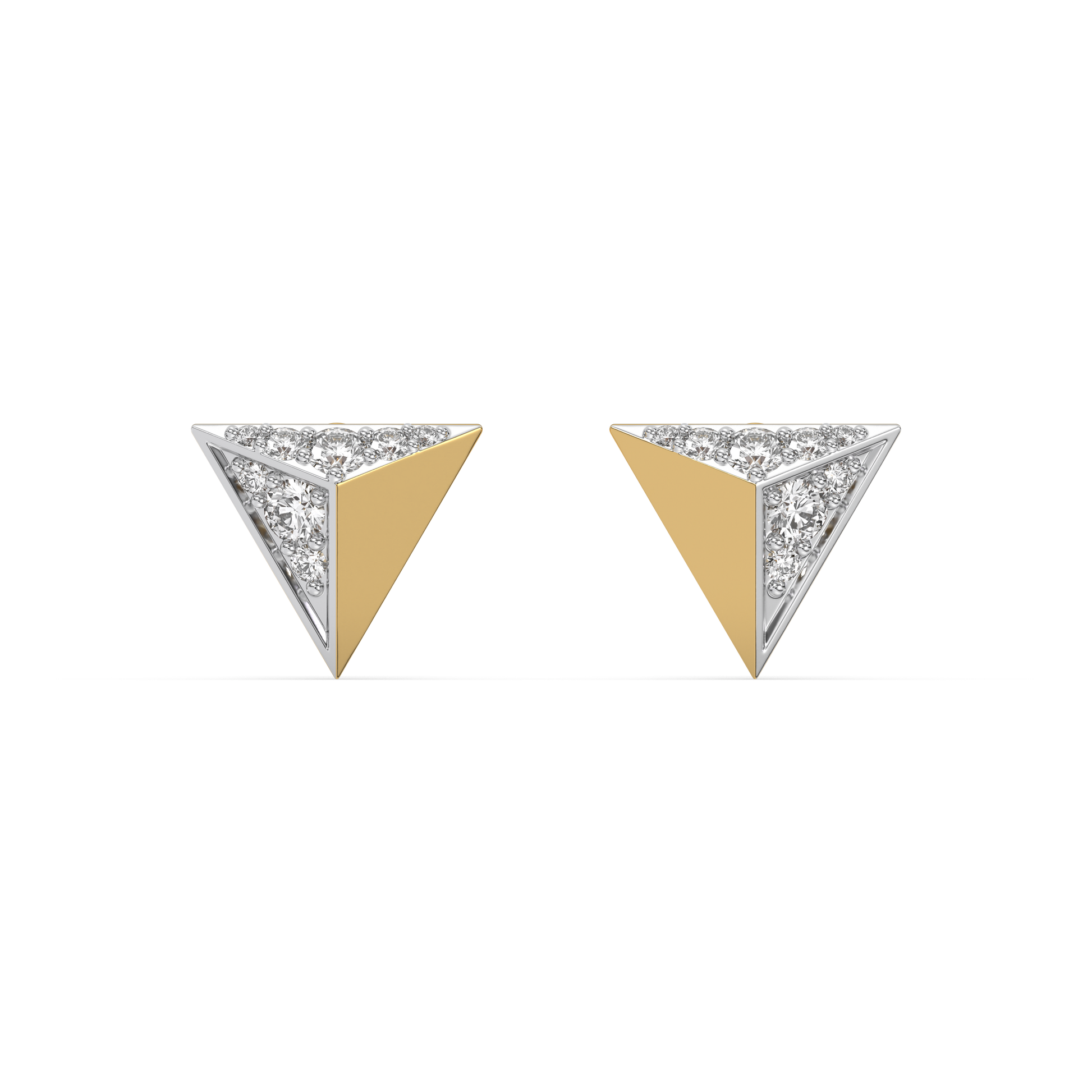 Prism Point - Lab Diamond Stud Earrings