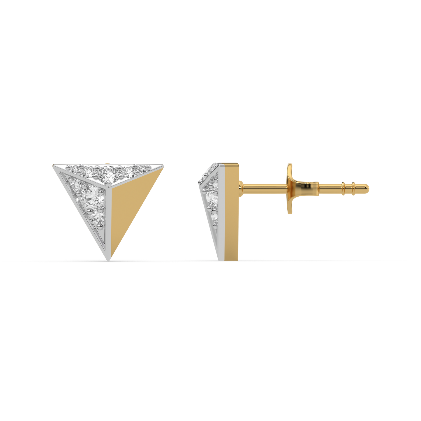 Prism Point - Lab Diamond Stud Earrings