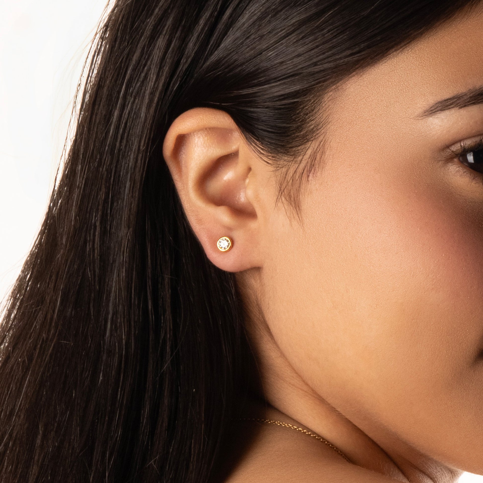 Eternal Shine - Lab Diamond Solitaire Stud Earrings