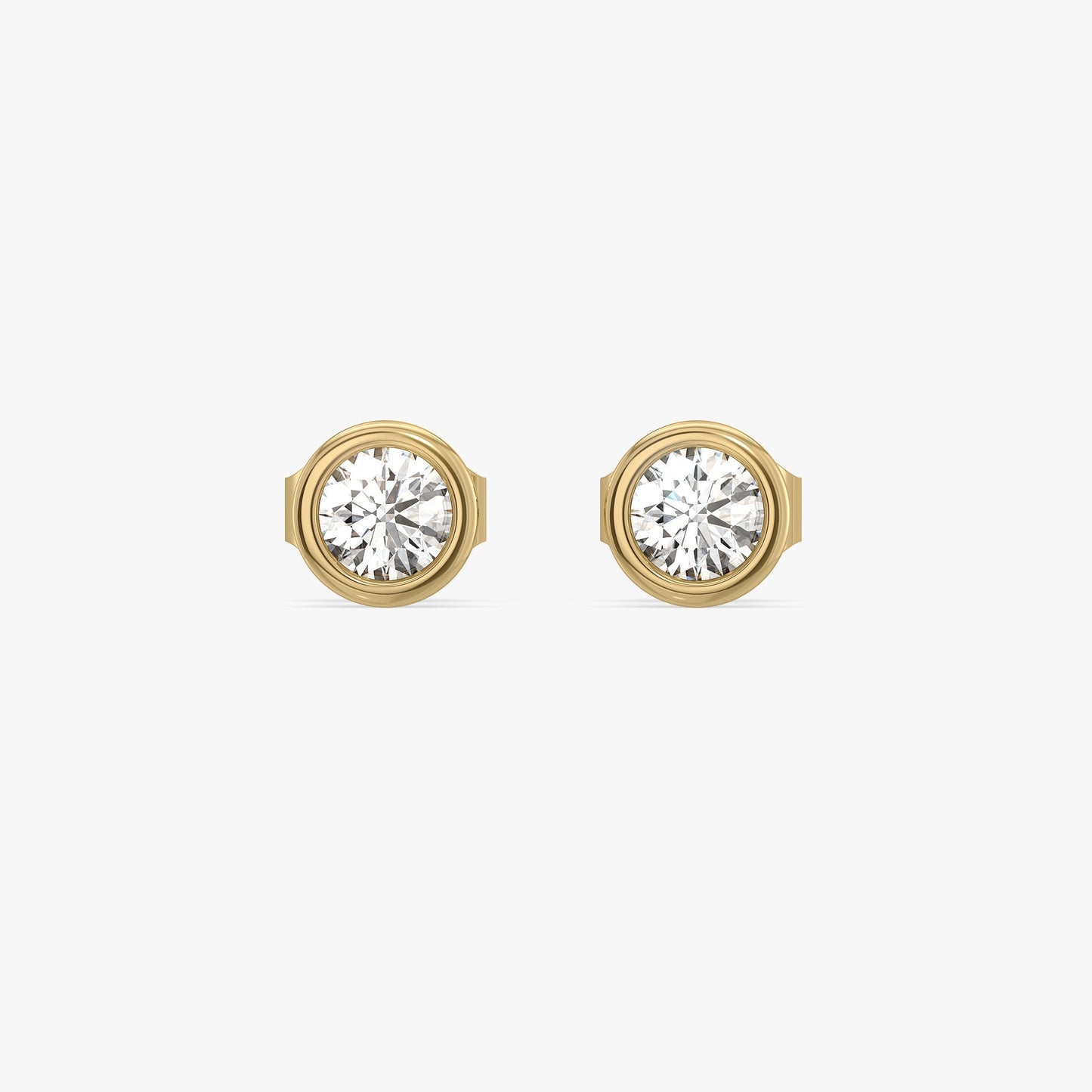 Eternal Shine - Lab Diamond Solitaire Stud Earrings