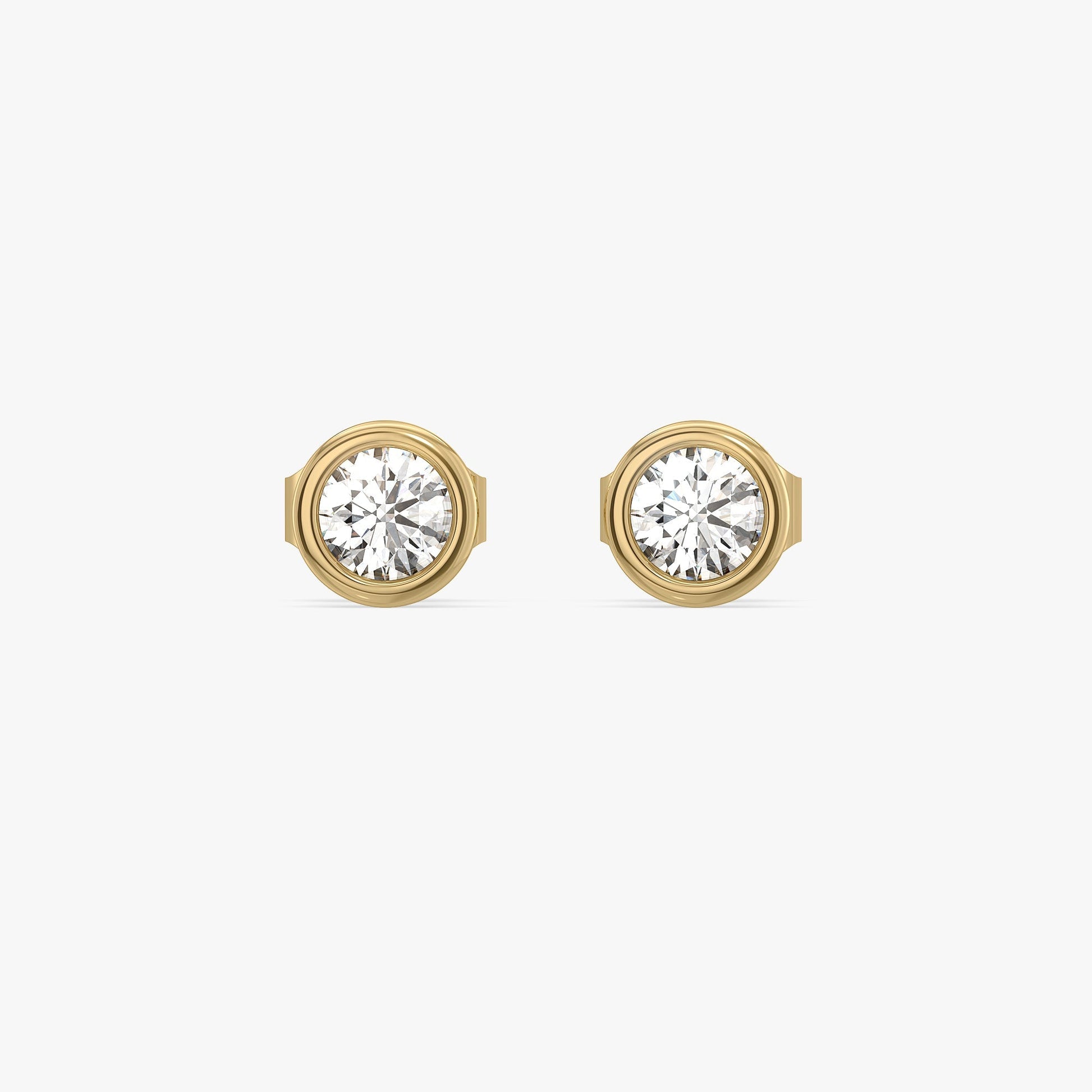 Eternal Shine - Lab Diamond Solitaire Stud Earrings