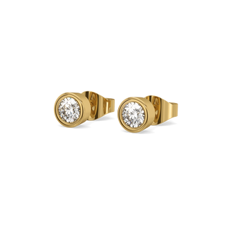 Eternal Shine - Lab Diamond Solitaire Stud Earrings