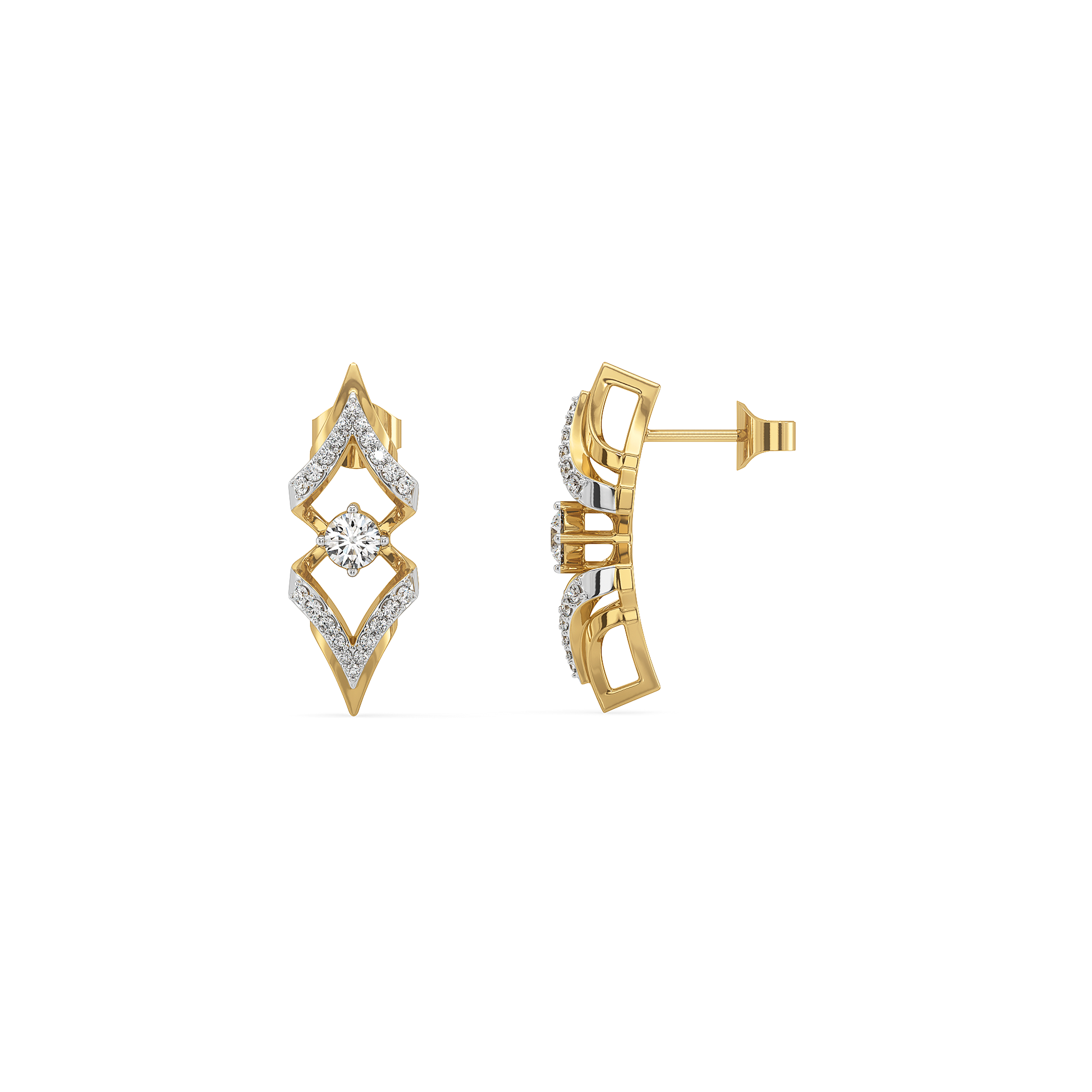 Fierce Aura – Lab Diamond Solitaire Earrings