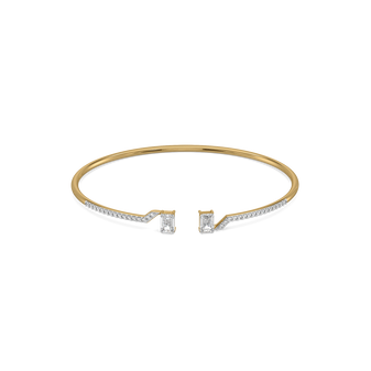 Forever Emerald - Pure Gold Lab Diamond Solitaire Bangle