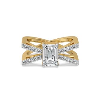 Emerald Edge - Pure Gold Lab Diamond Solitaire Ring