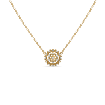 Classic Compass - Lab Diamond Pendant Necklace