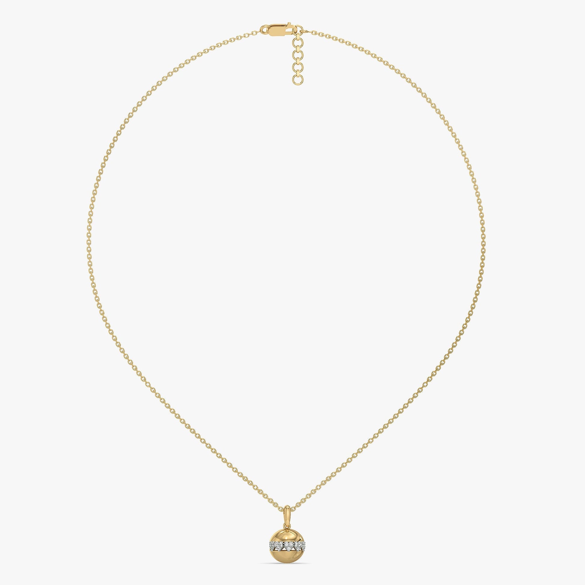 Eternal Heart Orbit - Lab Diamond Pendant Necklace