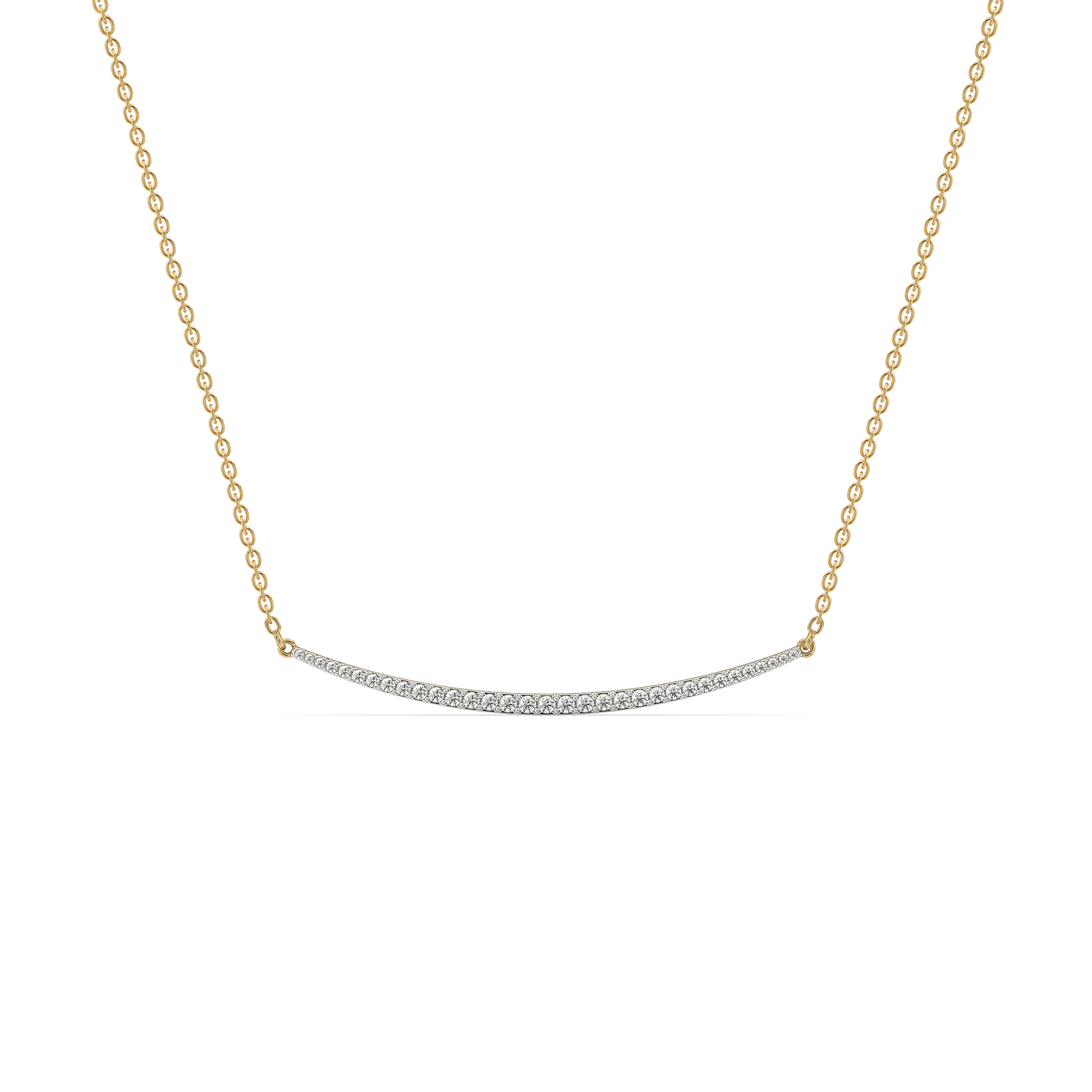 Classic Crescent - Lab Diamond Necklace