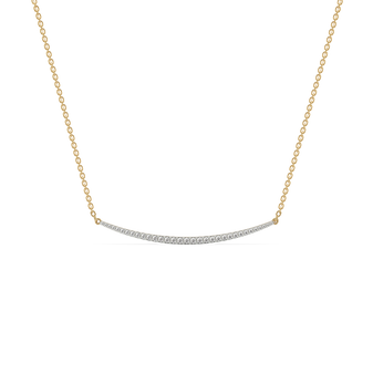Classic Crescent - Lab Diamond Necklace