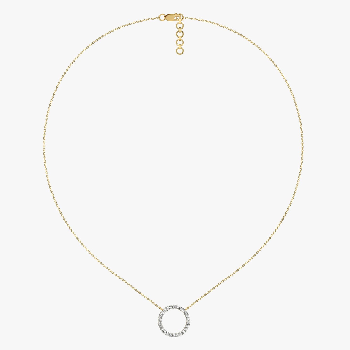 Halo - Lab Diamond Pendant Necklace