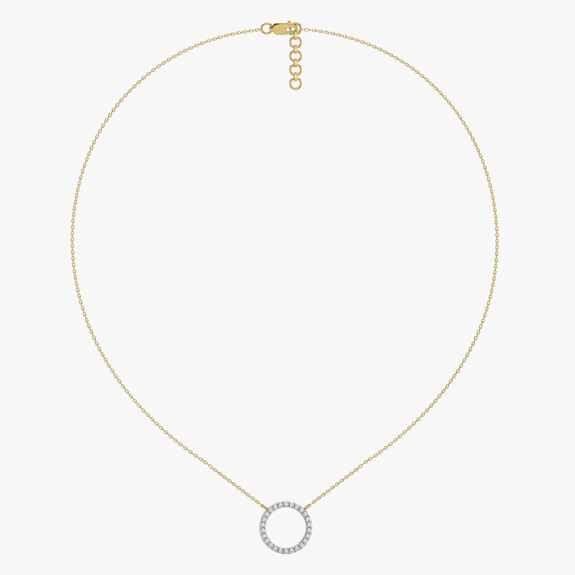 Halo - Lab Diamond Pendant Necklace