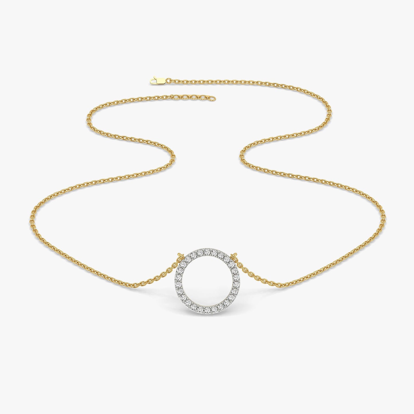 Halo - Lab Diamond Pendant Necklace