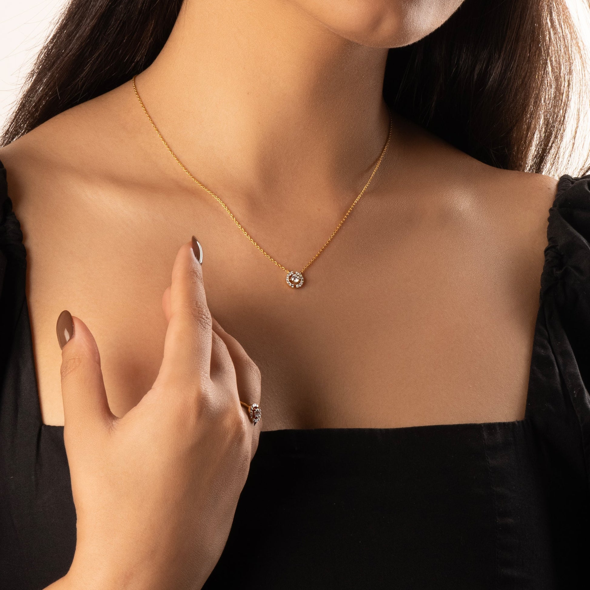 The Diamond Circle - Lab Diamond Solitaire Necklace