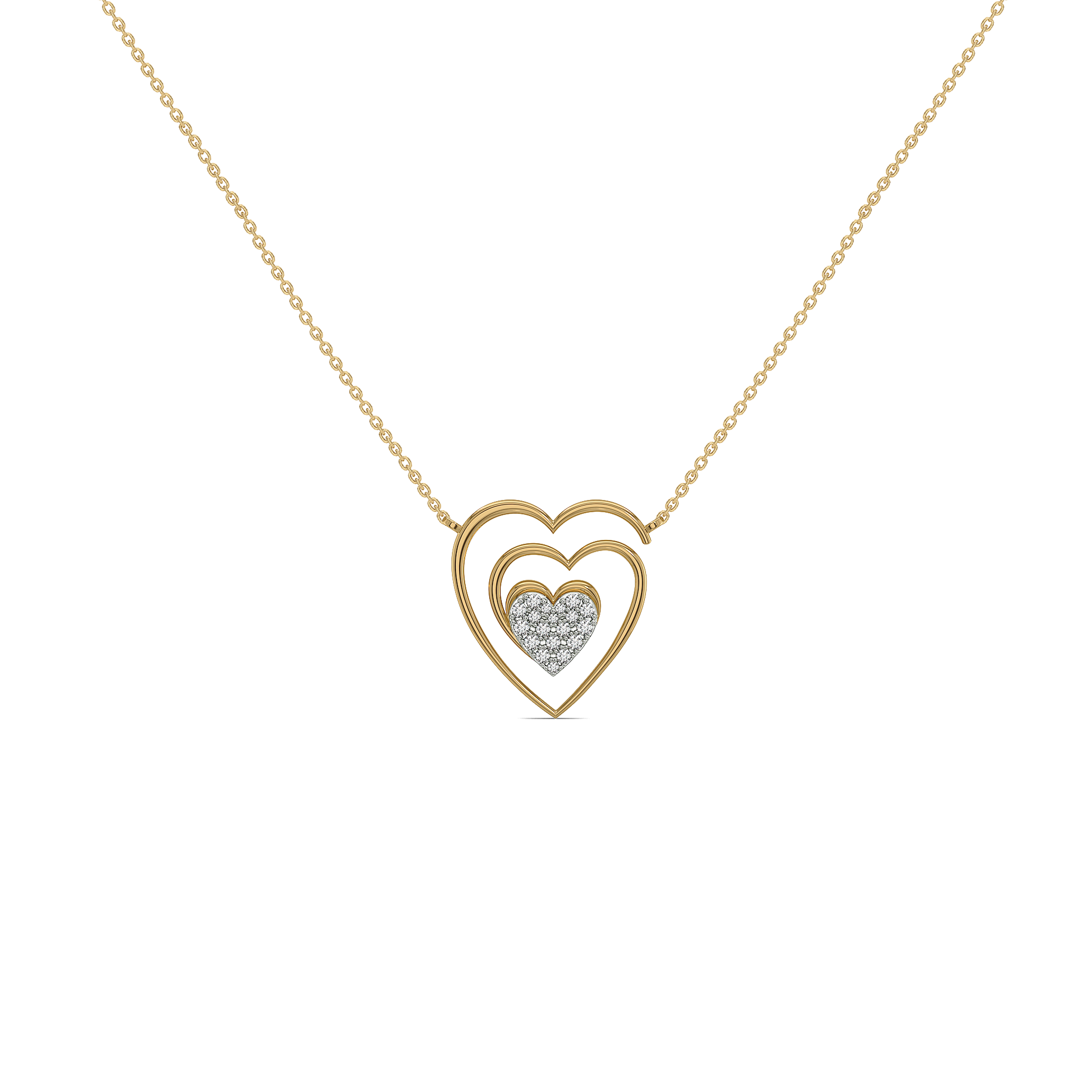 Timeless Loop - Lab Diamond Heart Necklace
