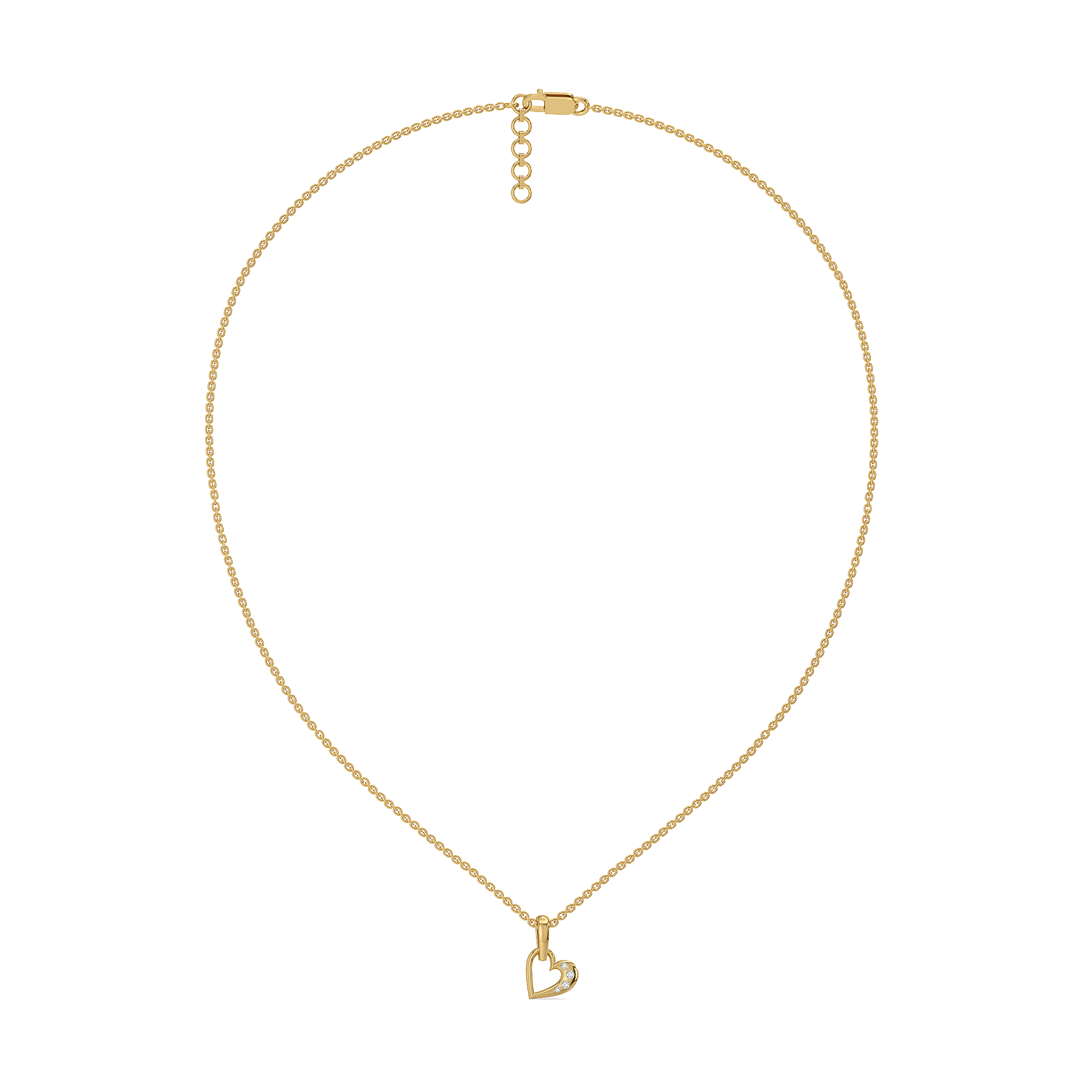 Hearts Unfold - Lab Diamond Pendant Necklace