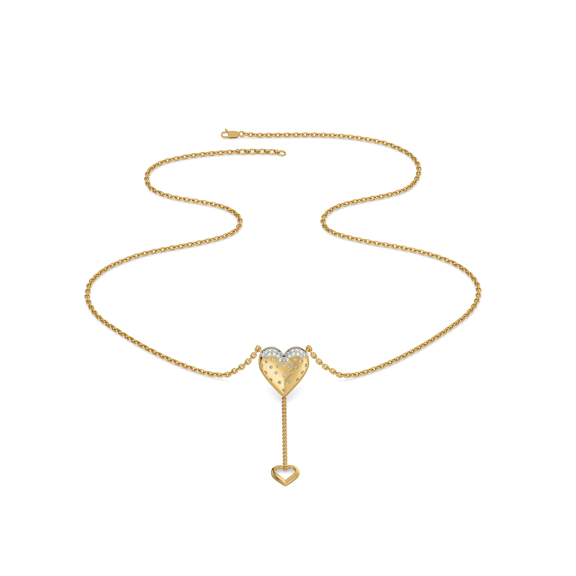 Promise Heart - Lab Diamond Pendant Necklace
