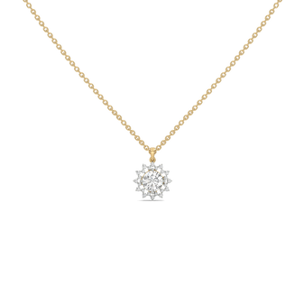 Day bloom - Lab Diamond Solitaire Necklace