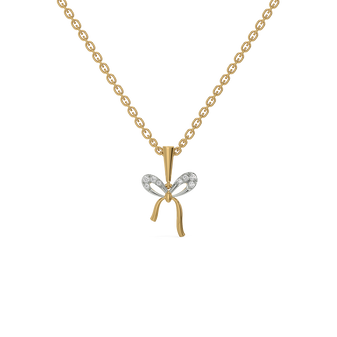 Bow Blush - Lab Diamond Necklace