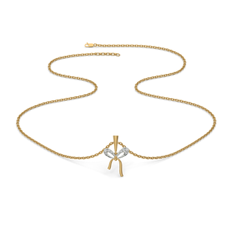 Bow Blush - Lab Diamond Necklace