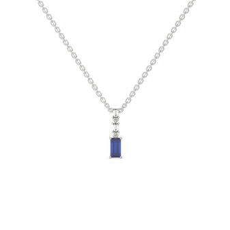 Blue Brilliance - Lab Diamond Necklace