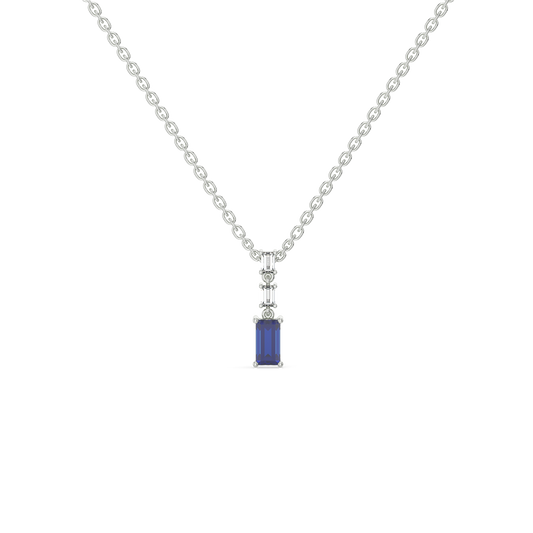Blue Brilliance - Lab Diamond Necklace