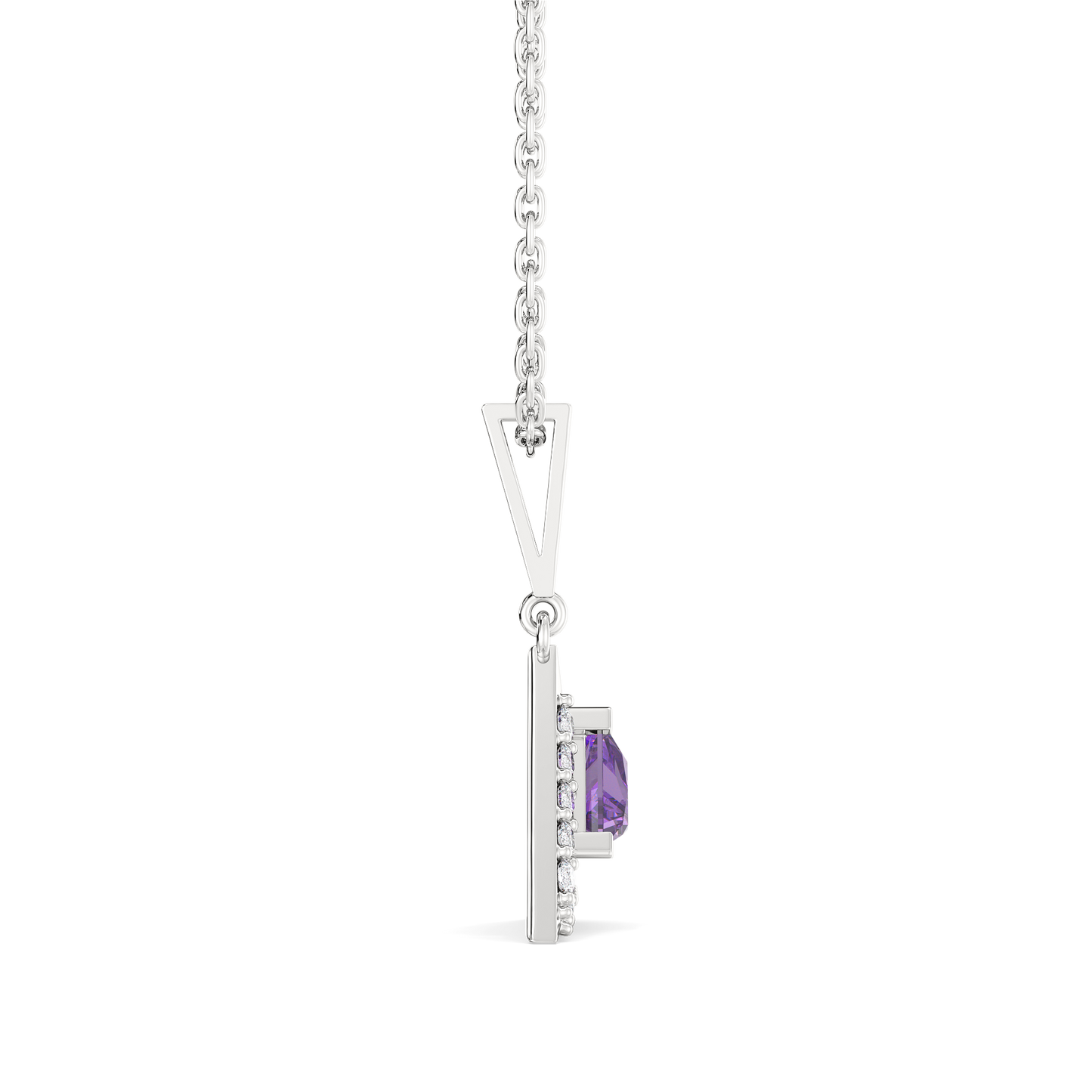 Ultra Violet Glow - Lab Diamond Pendant